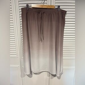 Ann Taylor Factory Purple Tie Front Midi Skirt